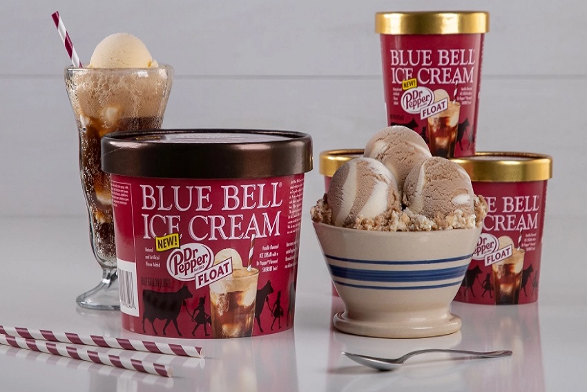 Blue Bell's New Dr Pepper Float Flavored Ice Cream - A Texas Dream
